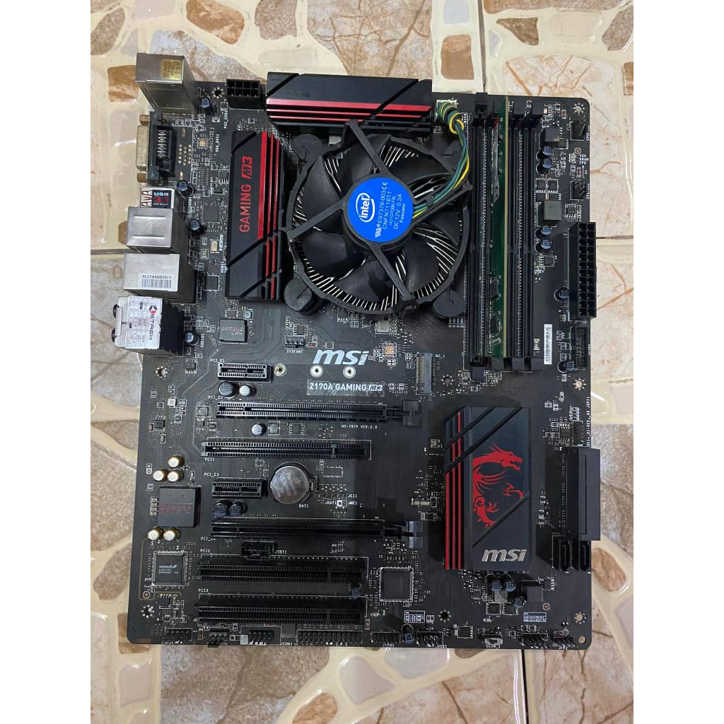 ขายชุดเมนบอร์ด,ซีพียู,แรม MSI GAMING M3 Z170,DDR4 4GB BUS2133,G4560 ...