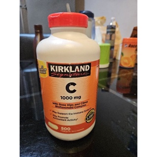 ล้างสต๊อค Kirkland Signature vit c 1000มิลลิกรัม Rose Hips จำนวน 500 เม็ด