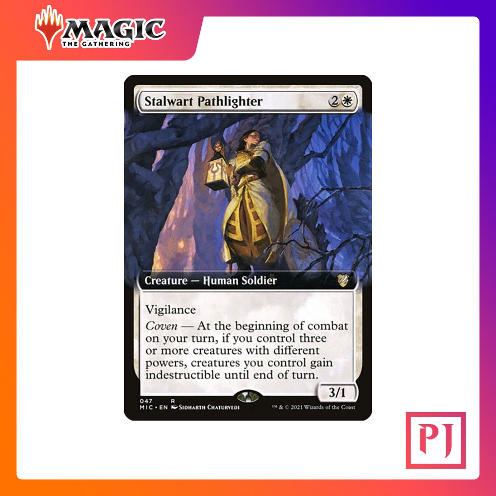 [MTG] Stalwart Pathlighter (Extended Art) [MIC] [WHITE] [RARE] [NORMAL