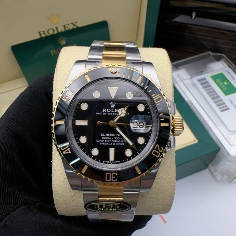 นาฬิกา-rolex-submariner-swiss-1-1-clean-factory-เน้นใส่สลับแท้ครับ