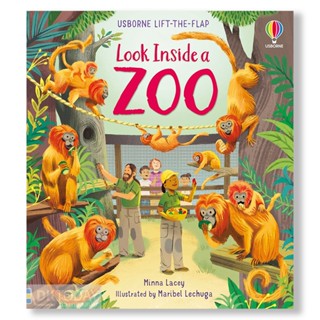 DKTODAY หนังสือ USBORNE LOOK INSIDE ZOO (AGE 5+)