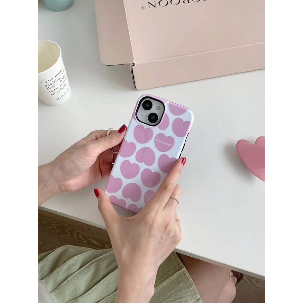 new-เคสไอโฟน-11-13-12-pro-max-เรียบง่าย-รูปหัวใจy2k-เคส-for-ไอโฟน14-pro-max-soft-case-iphone
