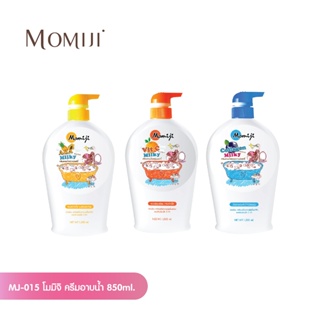 Momiji โมมิจิ Natural ครีมอาบน้ำ ผสมน้ำนม 3สูตร AHA,VitC,Collagen 850ml.