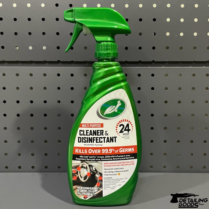 Turtle wax cleaner & disinfectant (น้ำยาทำความสะอาดภายใน,ฆ่าเชื้อ