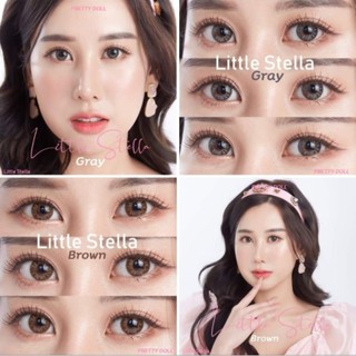 คอนแทคเลนส์ รุ่น Mini stella/Little Stella สีเทา/ตาล Gray/Brown มีค่าสายตา (0.00)-(-7.00)