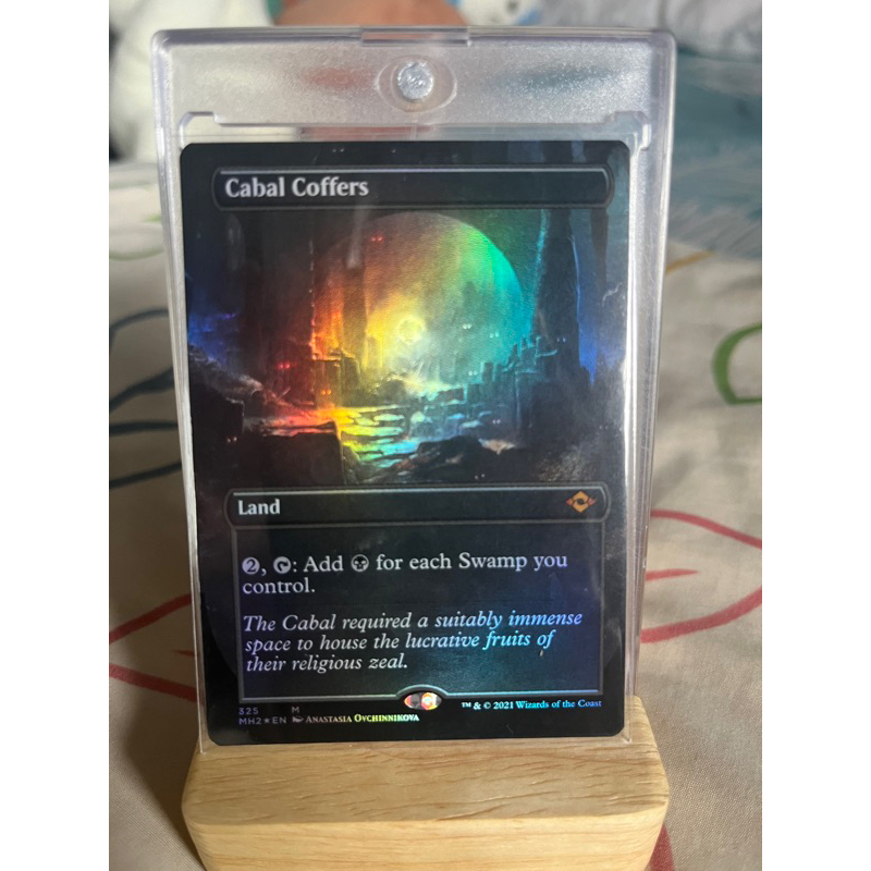 การ์ด MTG Cabal Coffer Foil Land Magic the gathering EDH รุ่น MH2 สภาพ