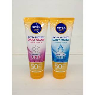 NIVEA SUN DAILY MOIST ESSENCE SERUM SPF50(180ml.)นีเวีย ซันซูเปอร์ เดลี่ มอยซ์ เอสเซนส์ เซรั่ม SPF50 PA+++(มี 2 สูตร)