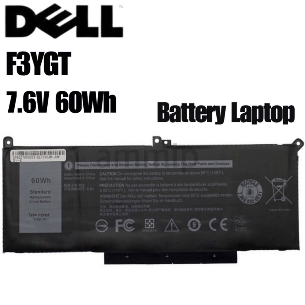 dell-battery-laptop-รุ่น-f3ygt-แบตเตอรี่โน๊ตบุ้ค