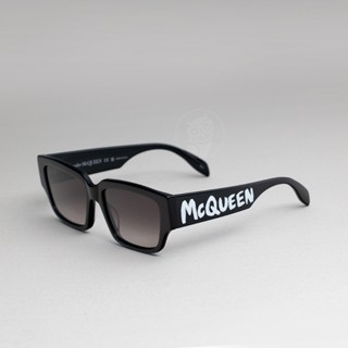 แว่นกันแดด ALEXANDER MCQUEEN :AM0329S 001 SIZE 56 MM. (BLACK-BLACK-GREY)