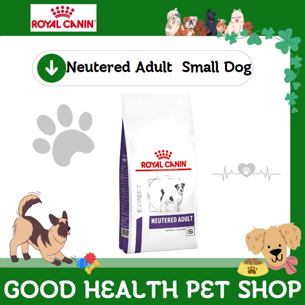 Royal canin Neutered adult small dog 1.5 kg. อาหารสุนัขโตพันธุ์เล็กหลัง