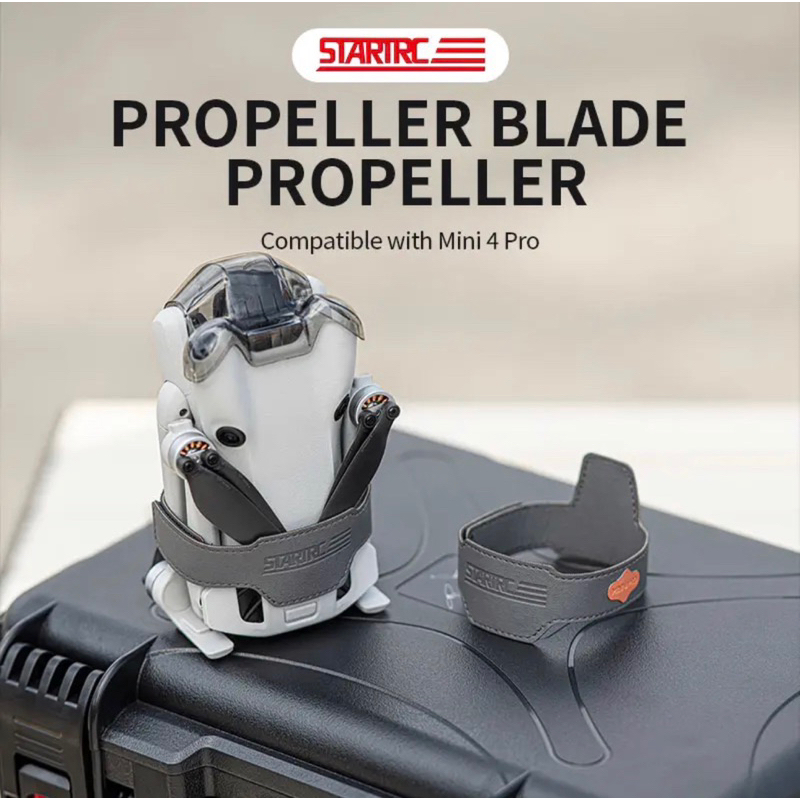 STARTRC Propeller Holder for DJI Mini 4 Pro Propellers Fixed Strap PU ...