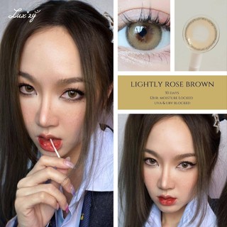 🔥 คอนแทคเลนส์ ✨ขนาดมินิ✨Brown✨ Lightly Rose (Luxzylens)