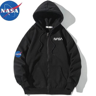 NASA เสื้อแจ็คเก็ตมีฮู้ดซิปแบรนด์อินเทรนด์ผู้ชาย 2022 ฤดูใบไม้ร่วงและฤดูหนาวชุดคู่หลวมใหม่อินเทรนด์เสื้อกันหนาวคาร์ดิแกน