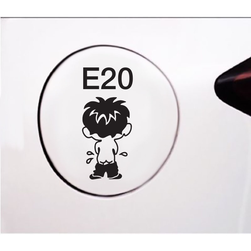 สติ๊กเกอร์ pvc ติดฝาถัง ถังน้ำมัน รถยนต์ e20 95 91 เบนซิล ดีเซล รถเก๋ง ...