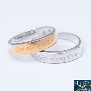 TOGETHER COUPLE RINGS SILVER มี 3แบบ ever lasting love , forever , get along time