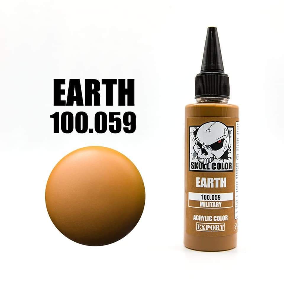 skull color 100.059 earth acrylic color 60ml (military color) | Shopee ...