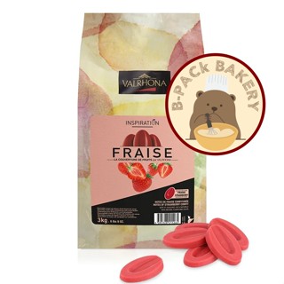 (Val FRAISE Strawberry 250g) เวโรนา พรีเมี่ยม ช็อคโกแลต Valrhona Fraise Strawberry 250g
