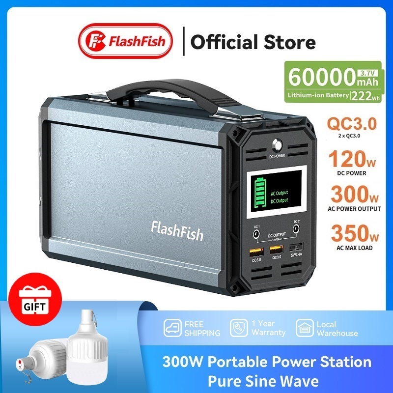 flashfish-300w-solar-generator-60000mah-portable-power-station-ชาร์จแบตเตอรี่สำรองสำหรับ-cpap-แคมป์ปิ้ง-powerbox