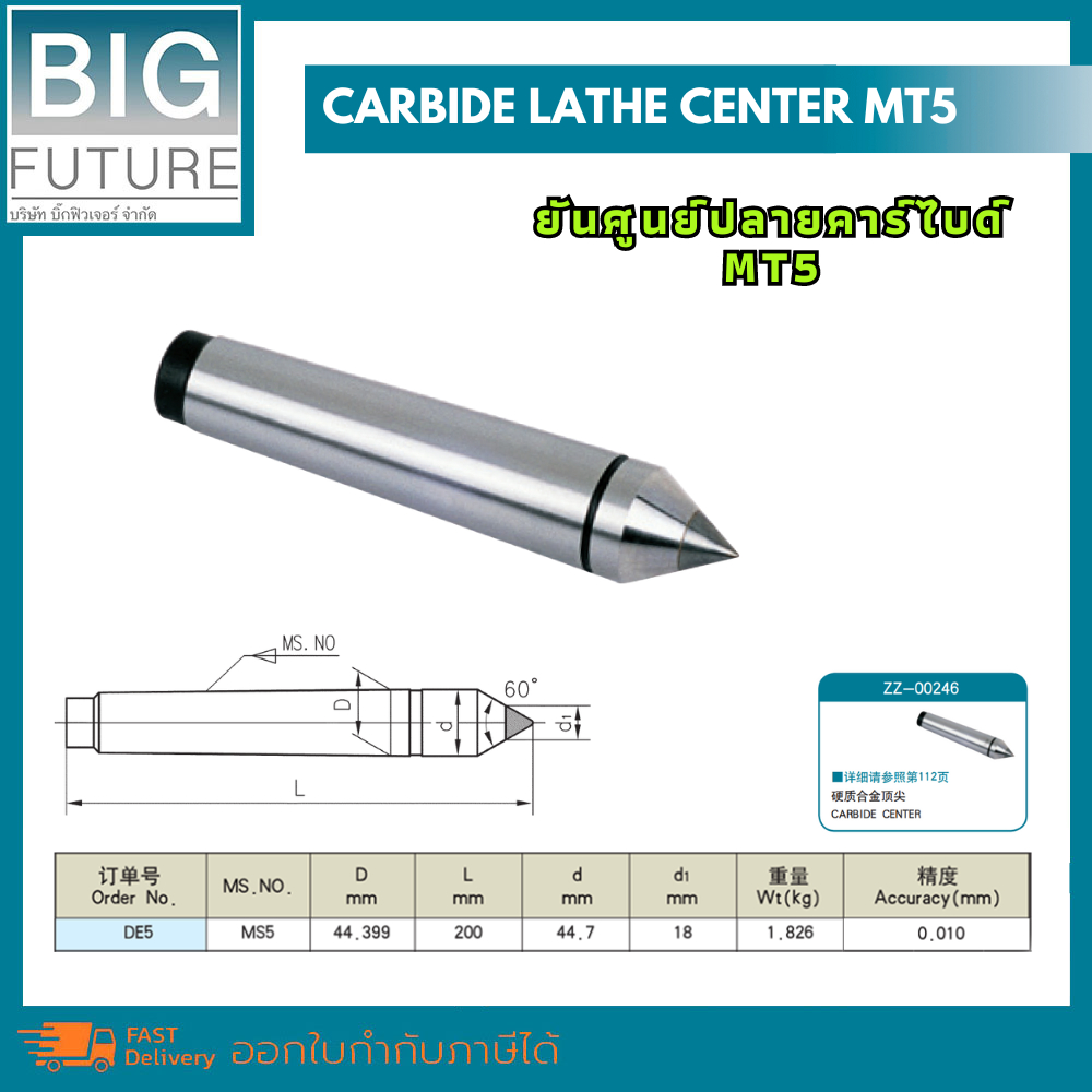 carbide-lathe-center-ยันศูนย์ปลายคาร์ไบด์-mt5-งานกลึง-งานมิลลิ่ง-เครื่องมือช่าง-อุปกรณ์ช่าง-bigfuture