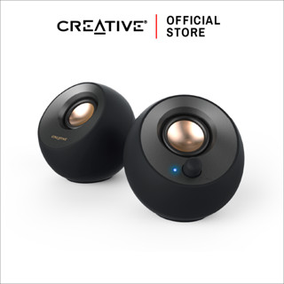 CREATIVE Pebble V2 Speaker 2.0 ลำโพงสไตล์มินิมอล ใช้พลังงานผ่านช่อง USB-C ลำโพง 2.0