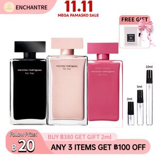 【น้ําหอมแบ่งขาย】ของแท้ 100%💯 Narciso Rodriguez for Her EDP &amp; for Her EDT &amp; Fleur Musc for Her EDP 2ml/10ml น้ําหอมผู้หญิ