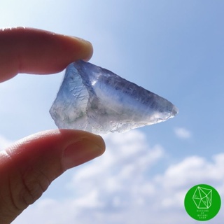 ผลึกบลูฟลูออไรท์ธรรมชาติ(Blue Fluorite)​