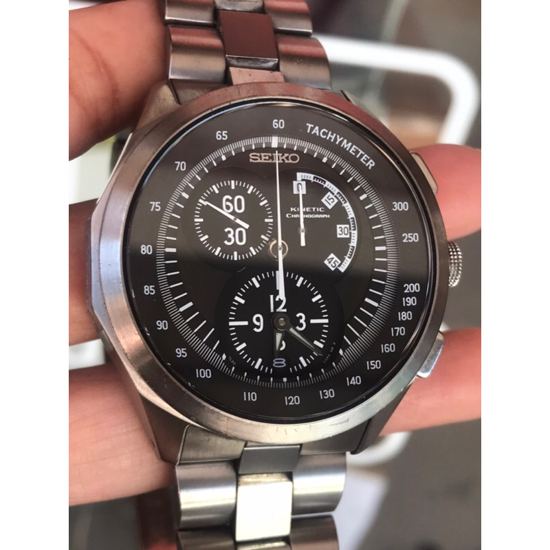 Seiko Kinetic Chronograph Titanium Cal:7L22 | Shopee Thailand