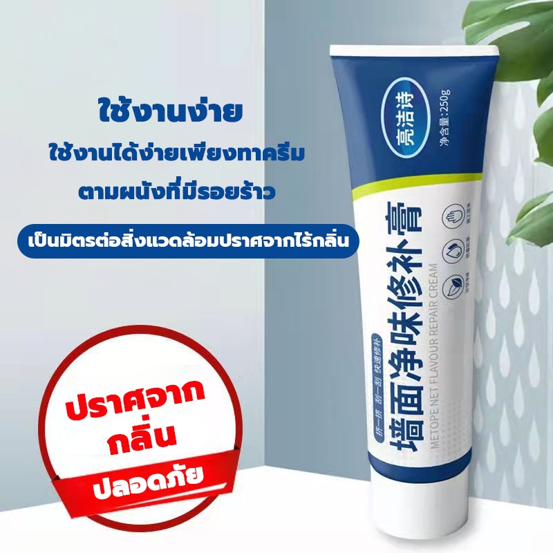 พร้อมส่งbayline-ครีมซ่อมผนัง-ครีมฉาบผนัง-ซ่อมรอยรั่ว-ซ่อมรอยแตก-อุดรอยรั่ว-อุดรอยร้าว-กาวปูนครีมลบรอยร้าว-กันน้ำ