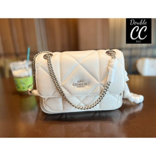 (แท้ 💯%‼ from Factory) Klare Crossbody 25 With Puffy Diamond Quilting ((CJ611))