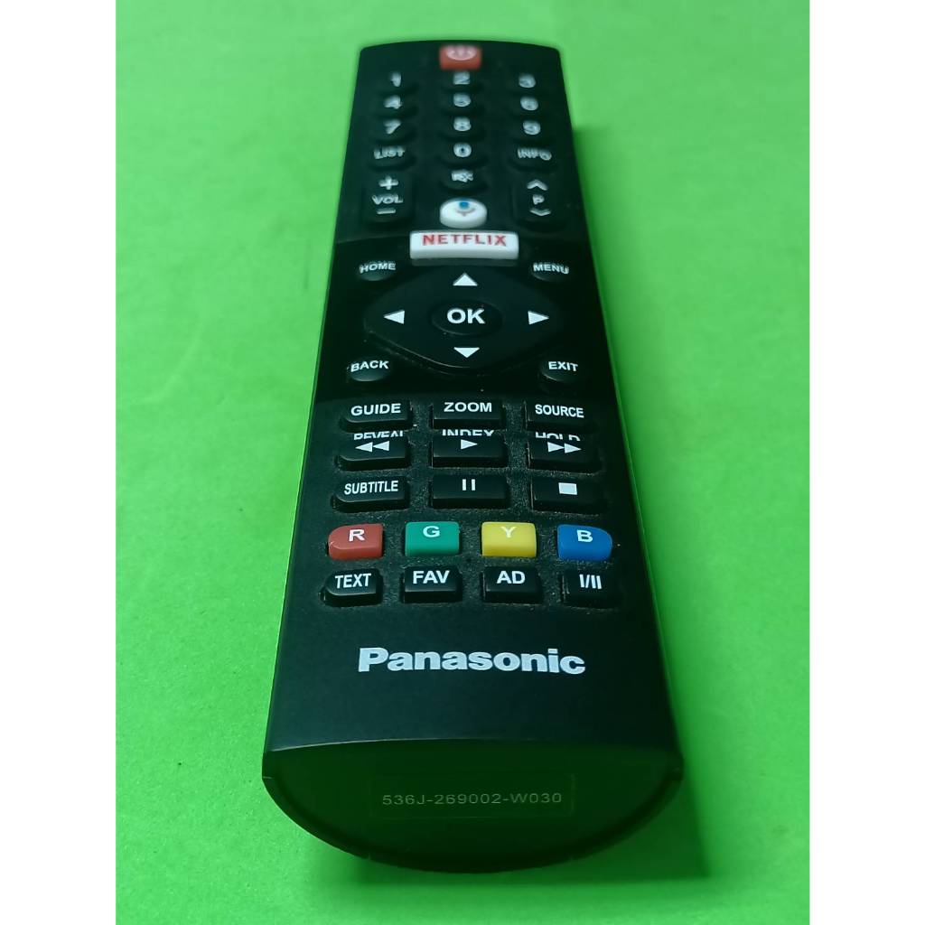 รีโมทแอนดรอยด์ทีวี panasonic part. N030107000533010S อะไหล่แท้บริษัท