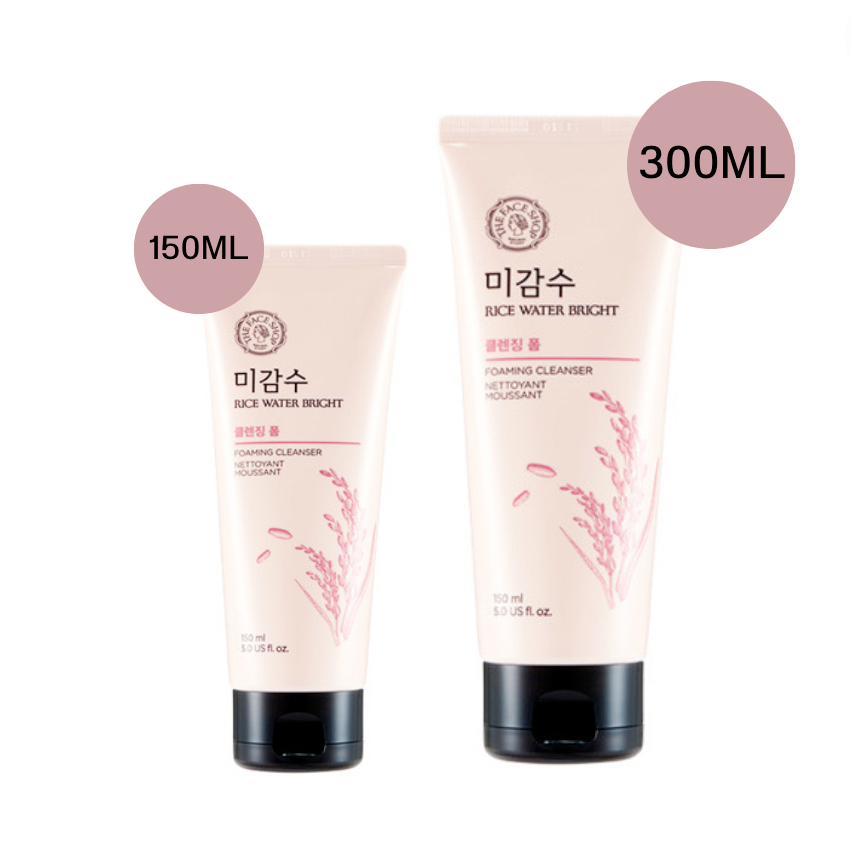 พร้อมส่ง-the-face-shop-rice-water-bright-cleansing-foam-150ml-โฟมล้างหน้าน้ำนมข้าวออแกนิค-ช่วยขจัดสิ่งสกปรก-150ml