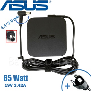 Asus Adapter ของแท้ 65W 19V 3.42A หัว Jack ขนาด 4.5*3.0mm สายชาร์จ Asus สายชาร์จ เอซุส อะแดปเตอร์