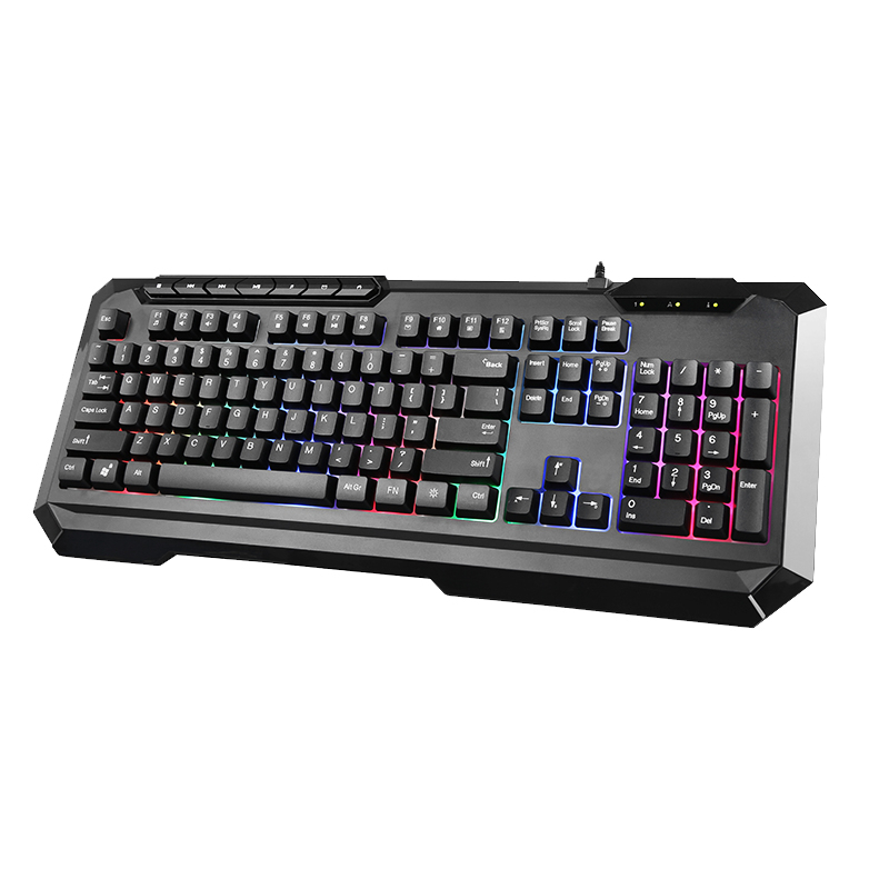 GADONX GK-8740 คีย์บอร์ดเกมมิ่งมีไฟ Rainbow Backlight Gaming Keyboard ...