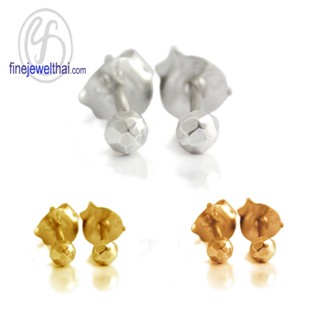 Finejewelthai-ต่างหู-ต่างหูเงิน-เงินแท้ 925-ออกแบบพิเศษ-Silver-Earring-E104800h