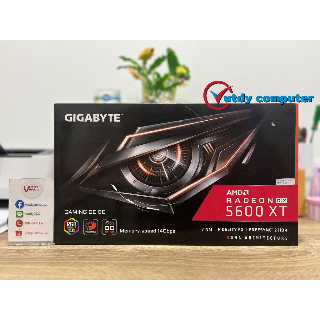 GIGABYTE RADEON RX 5600 XT GAMING OC 6G - 6GB GDDR6 | Shopee Thailand