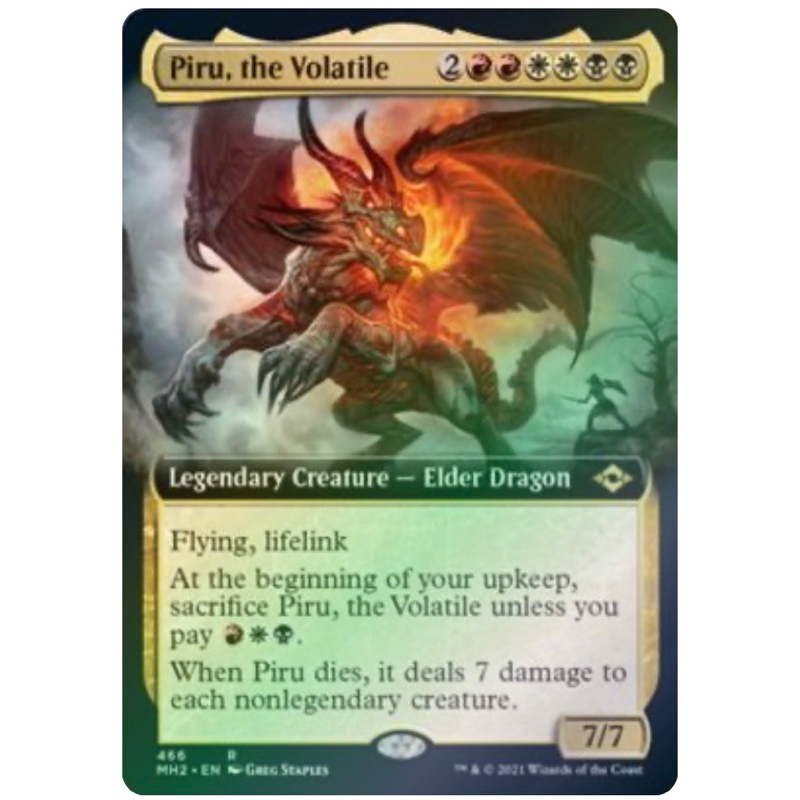 MTG (MH2) Piru, the Volatile (Extended Art) (Foil) (R) Shopee Thailand