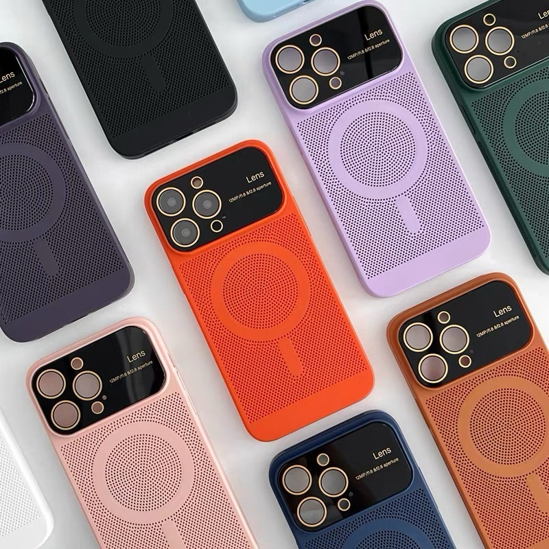 Supercase i11-i14promax เคสรูระบาย เคระบายความร้อน ชาร์จได้ มีกระจกกัน ...