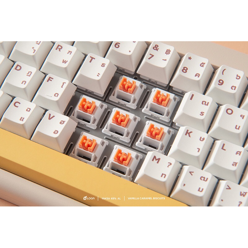 LOGA YAKSA 65AL : Vanilla caramel biscuits wireless mechanical keyboard ...