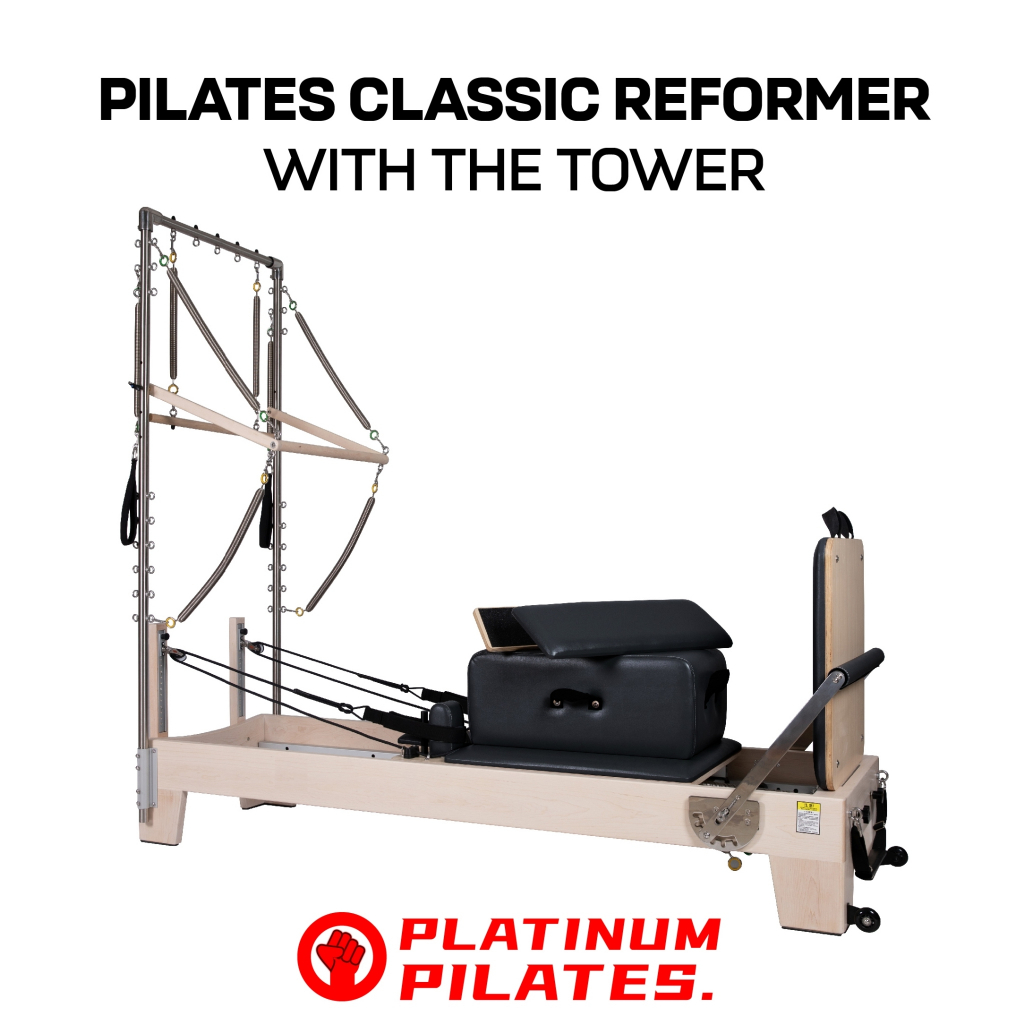 PILATES REFORMER WITH TOWER พิลาทีสรีฟอร์เมอร์วิททาวเวอร์ Shopee