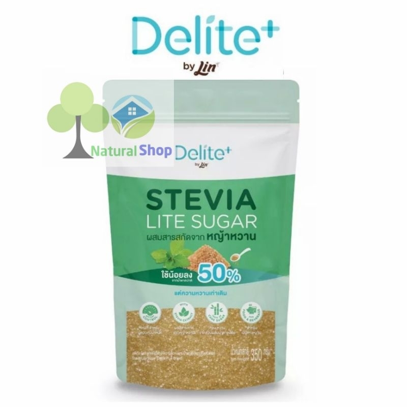 Lin ลิน ดีไลท์ พลัส สตีเวีย ไลท์ชูการ์ Delite+ Stevia Lite Sugar 350g ...