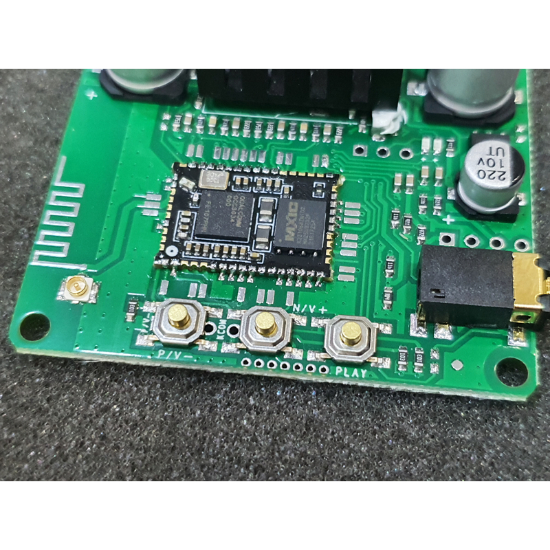 Qualcomm QCC3034 บอร์ดบลูทูธ 5.1 TWS + ขยายเสียง 2x50W พร้อม AUX รองรับ ...