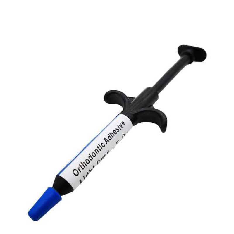 Blue glue Orthodontic adhesive Band cement Light cure Band lock