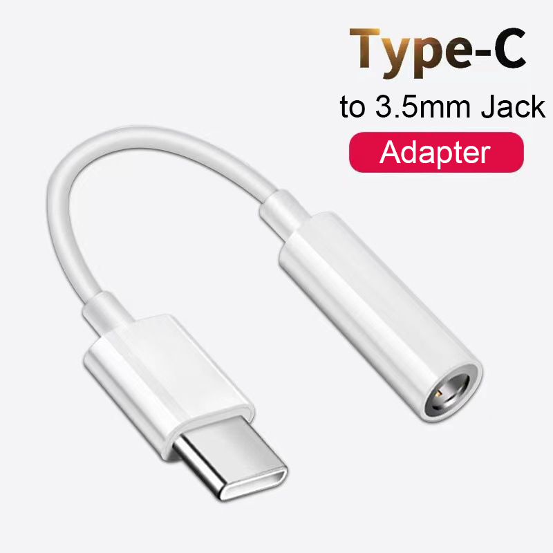 สายแปลงTypeC to 3.5mm ใช้ได้กับ iPad/Huawei/Samsung Headphone Adapter USB Type C เป็น แจ็คแปลง