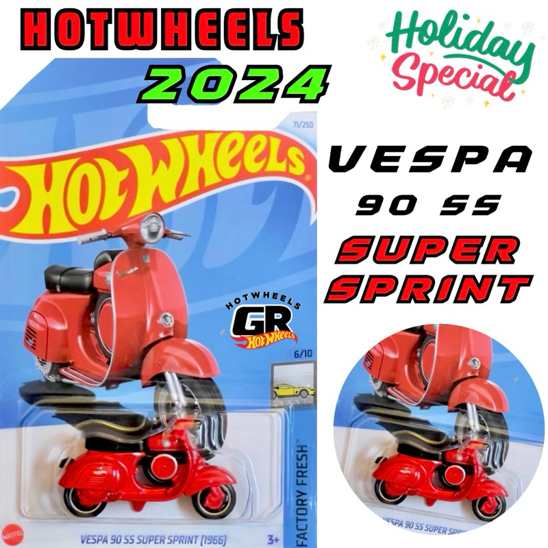 💢จัดโปร Hotwheels VESPA 90 SS SUPER SPRINT (1966)🔴 Shopee Thailand