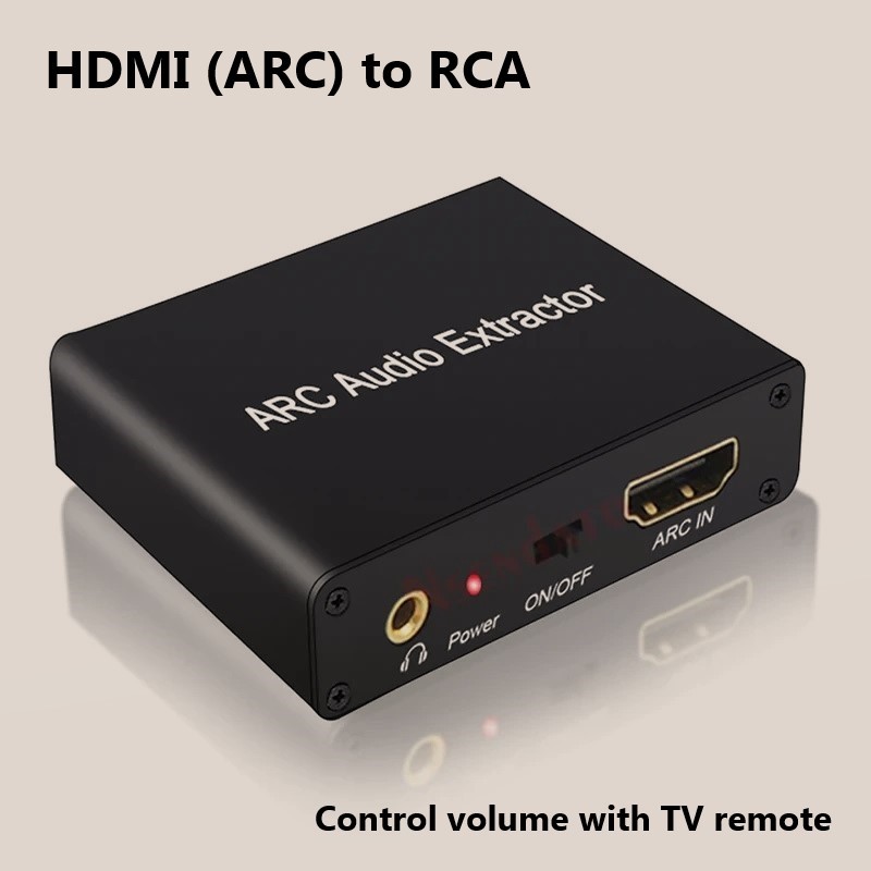 HDMI ARC Audio Extractor support CEC volume control TV to aux rca optical  coaxcial DAC digital to analog | Shopee Thailand