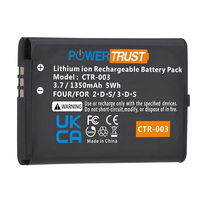 CTR003 Battery แบตเตอรี่สำหรับเครื่อง Nintendo 2DS 3DS New 2DS และ