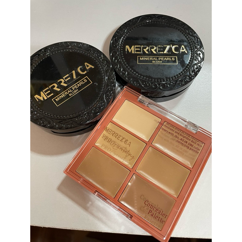 Merrezca ปัดแก้มไฮไลท์และคอลซีลเลอร์ มือสอง | Shopee Thailand