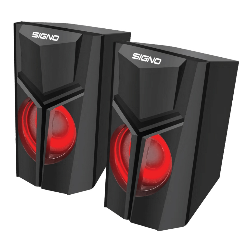 ลำโพง Signo SP-614 Saggio LED Speaker ลำโพงคอมพิวเตอร์ (3วัตต์x2 ...