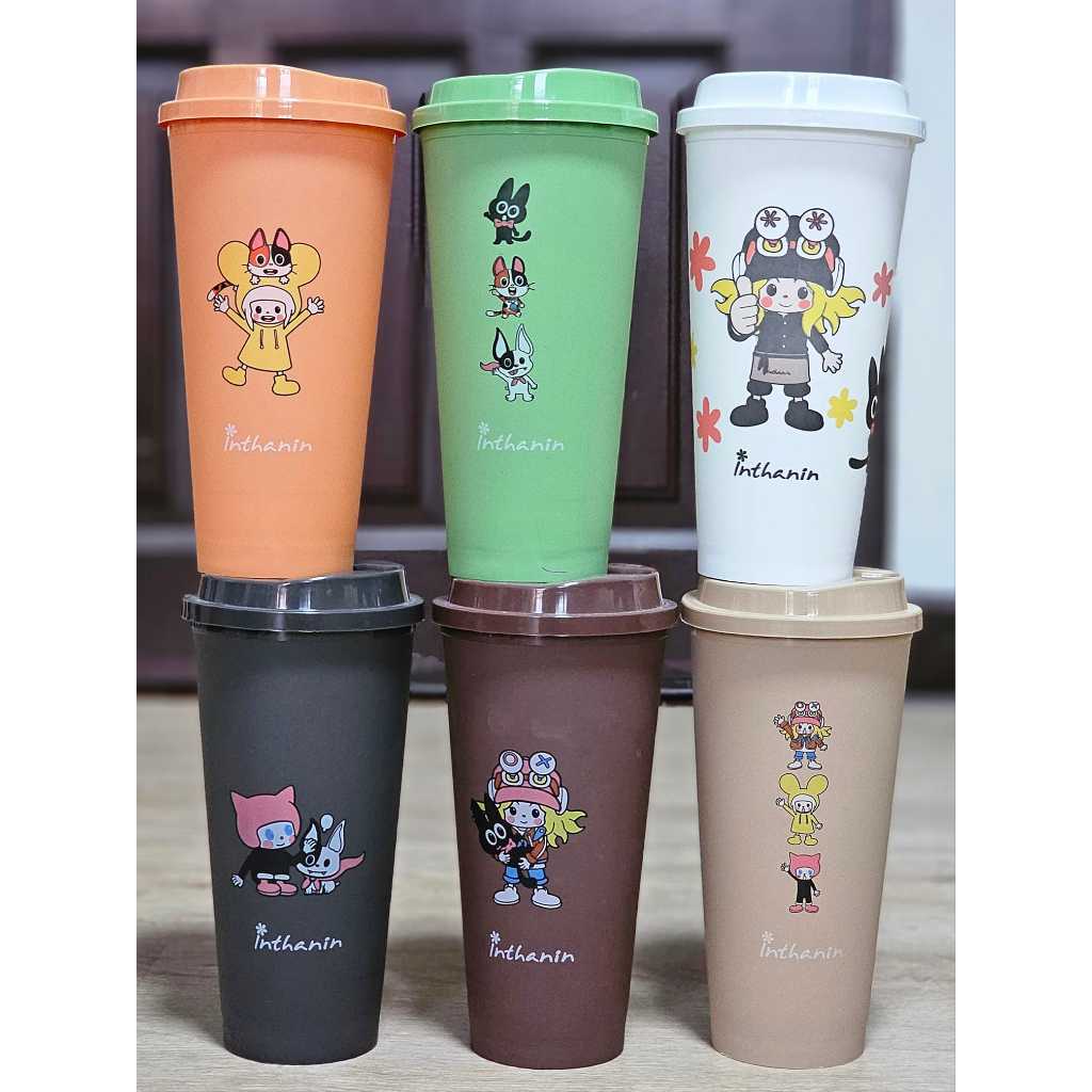 แก้ว Reusable Cup 🧉จาก Inthanin x LonelyPop | Shopee Thailand