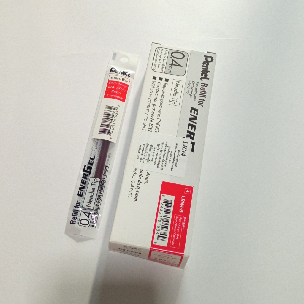 Refill Roller Energel LRN5 - Punta 0,5 Mm - Rosso - Pentel - Conf. 12 - Foto 12